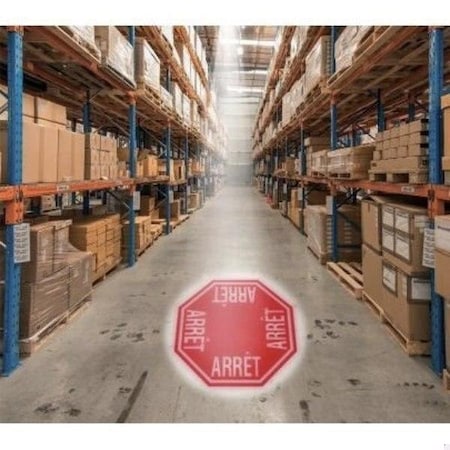 Accuform Stop (4 way), Cast Aluminum, 6.5 in x 12 in FRVPL908